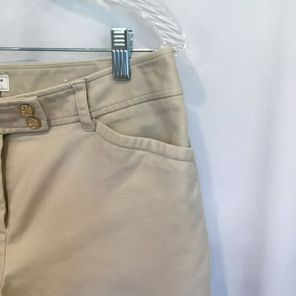 Charter Club Pant Shop Bermuda Shorts Stretch Cotton Spandex Tan Women's Size 10 - Picture 3 of 6